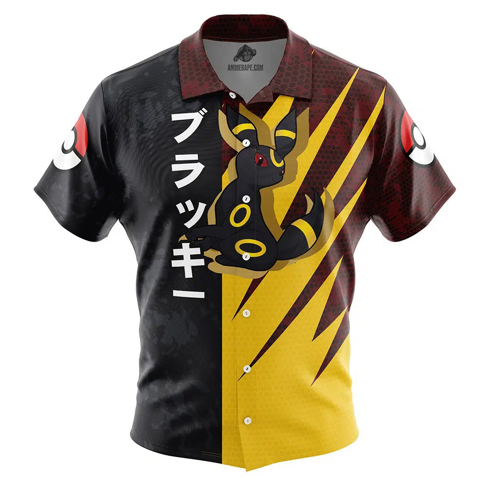 Umbreon Attack Pokemon Button Up Hawaiian Shirt